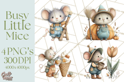 Mischievous Mouse Occupation Clipart PNG Product Image 1