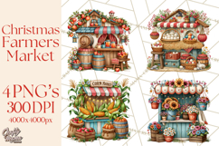 Christmas Farmers Market PNG Illustrations Product Image 1