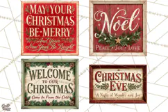 Farmhouse Christmas Signs PNG Product Image 1