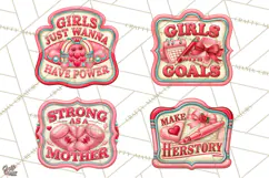 Girl Power Retro Diner Sign PNG Clipart Product Image 1