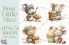 Mischievous Mouse Occupation Clipart PNG Product Image 1