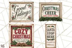 Farmhouse Christmas Signs PNG Product Image 1