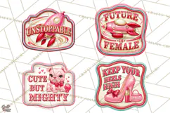 Girl Power Retro Diner Sign PNG Clipart Product Image 1