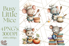 Mischievous Mouse Occupation Clipart PNG Product Image 1
