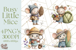 Mischievous Mouse Occupation Clipart PNG Product Image 1