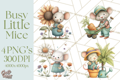 Mischievous Mouse Occupation Clipart PNG Product Image 1