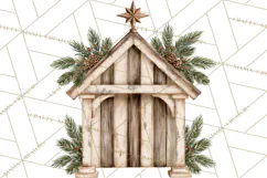 Vintage Farmhouse Christmas Decor PNG Product Image 4