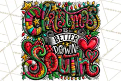 Whimsical Christmas Shirt Graphic PNG Holiday Doodle Quote Product Image 4