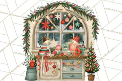 Christmas Through The Window PNG Clipart Product Image 4