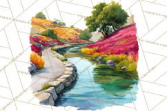 Watercolor Inspirational Landscape Backgrounds Product Image 3