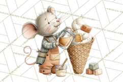 Mischievous Mouse Occupation Clipart PNG Product Image 3