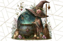 Witch Psychic Gothic Supernatural Clipart PNG Product Image 4
