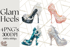 Glam High Heel Shoes PNG Clipart Luxury Fashion Heels Product Image 1