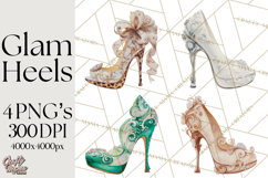 Glam High Heel Shoes PNG Clipart Luxury Fashion Heels Product Image 1
