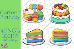 Birthday Party Clipart PNG Graphics, Birthday PNG Product Image 1