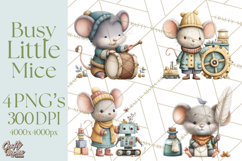 Mischievous Mouse Occupation Clipart PNG Product Image 1