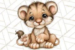 Safari Clipart African Animals Watercolor PNG Product Image 5