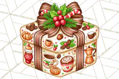 Multi Christmas Gifts Clipart PNG, Themed Wrapped Presents Product Image 2