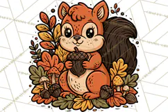 Cozy Fall Clipart PNG Autumn Harvest Illustrations Product Image 5