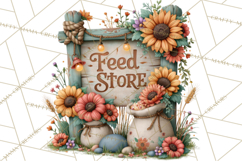 Small Town Summer Clipart PNG Scenes Product Image 5