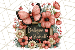 Inspirational Butterfly Sign Clipart PNG Product Image 5