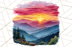 Watercolor Inspirational Landscape Backgrounds Product Image 4