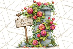 Heartfelt Inspirational Floral PNG Clipart Product Image 5