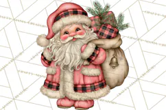 Buffalo Plaid Christmas PNG Clipart Product Image 2
