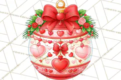 Multi Themed Christmas Ornament Clipart PNG Product Image 5