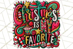 Whimsical Christmas Shirt Graphic PNG Holiday Doodle Quote Product Image 5