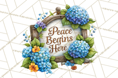 Heartfelt Inspirational Floral PNG Clipart Product Image 2