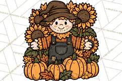 Cozy Fall Clipart PNG Autumn Harvest Illustrations Product Image 2