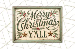 Farmhouse Christmas Signs PNG Product Image 2