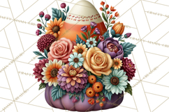 Halloween Floral Clipart PNG Spooky Flowers Images Product Image 2