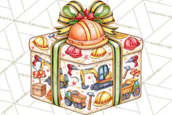 Multi Christmas Gifts Clipart PNG, Themed Wrapped Presents Product Image 2