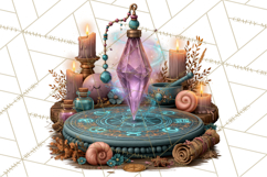 Witch Psychic Gothic Supernatural Clipart PNG Product Image 2