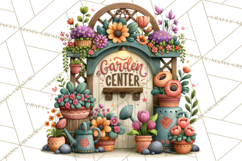 Small Town Summer Clipart PNG Scenes Product Image 2