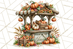 Fall Pumpkin Farm Clipart PNG Autumn Designs Product Image 2
