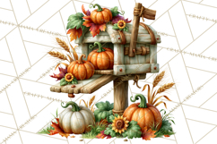 Fall Pumpkin Farm Clipart PNG Autumn Designs Product Image 3