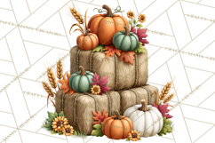 Fall Pumpkin Farm Clipart PNG Autumn Designs Product Image 5