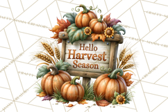 Fall Pumpkin Farm Clipart PNG Autumn Designs Product Image 2