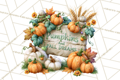 Fall Pumpkin Farm Clipart PNG Autumn Designs Product Image 3
