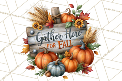 Fall Pumpkin Farm Clipart PNG Autumn Designs Product Image 4
