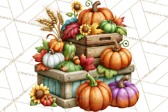 Fall Pumpkin Farm Clipart PNG Autumn Designs Product Image 5
