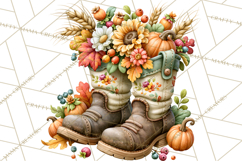 Fall Pumpkin Farm Clipart PNG Autumn Designs Product Image 2