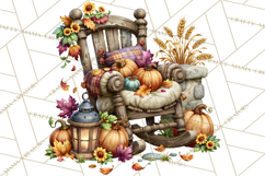 Fall Pumpkin Farm Clipart PNG Autumn Designs Product Image 4