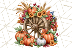 Fall Pumpkin Farm Clipart PNG Autumn Designs Product Image 5