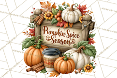 Fall Pumpkin Farm Clipart PNG Autumn Designs Product Image 3