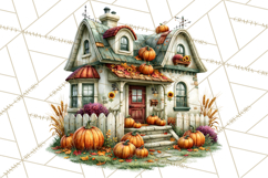 Fall Pumpkin Farm Clipart PNG Autumn Designs Product Image 4