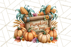 Fall Pumpkin Farm Clipart PNG Autumn Designs Product Image 5